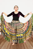 Digital print patchwork Skirt