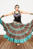 Digital print Skirt turqouise