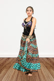 Digital print Skirt turqouise