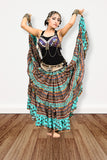 Digital print Skirt turqouise