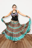 Digital print Skirt turqouise