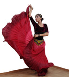 Lurex 3 tone skirt shades of Red 100% Viscose