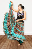Digital print Skirt turqouise