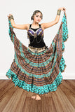 Digital print Skirt turqouise
