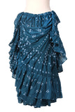 Jaipur white dot skirt teal