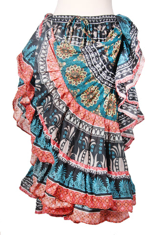 Digital print Skirt Black/Green
