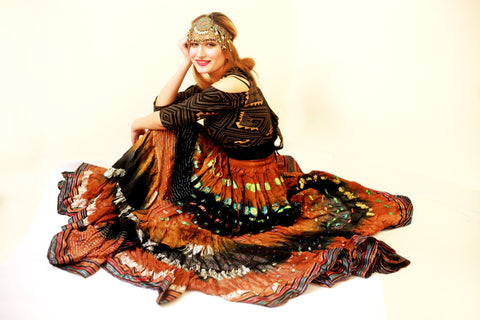 Senoritas skirt with padma Border
