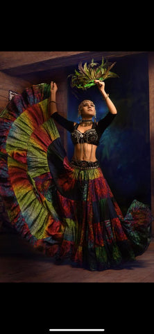 Digital print Skirt Rainbow Design