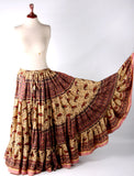 Block print skirt dusk