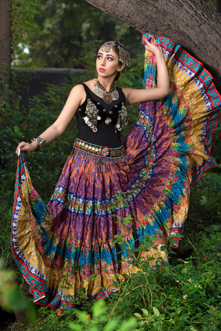 Digital print skirt Heaven