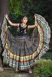 Digital print skirt grey rock