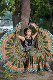 Digital print skirt tulip