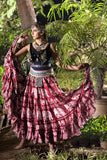 Digital print Skirt elephant burgundy