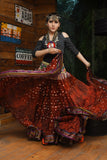 Senoritas skirt copper with padma border