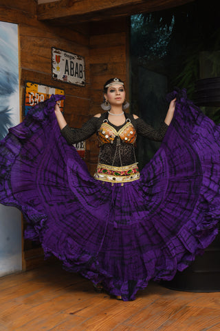 tiger stripe skirt purple/black 2020