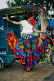 Multi Block print skirt
