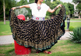 Block print Skirt gold/blue