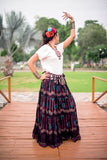 Block print Skirt black New Collection