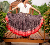 Blockprint Skirt Tulip