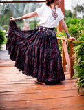 Block print Skirt black/multi