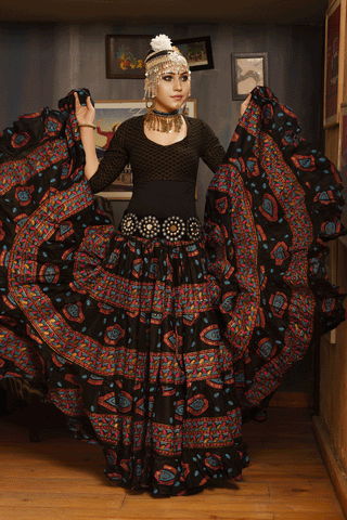 Block print skirt Sahar