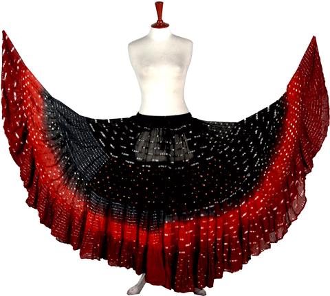 Senoritas skirt Wow Black Red Burgundy