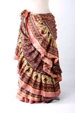 Block print skirt dusk