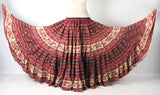 Digital Printed Skirt Floral Moon