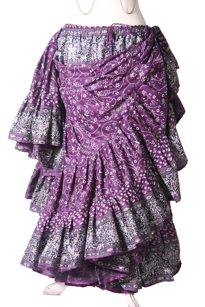 Jodha Maharani Skirt Purple – Senoritas-tribal-designs