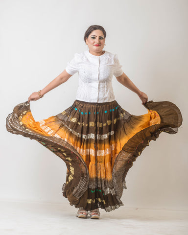 BollY Wood Skirt 3Tone 25yards (Color as in Pic)