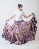 Digital Printed Skirt Shades Of Purple