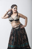 Metal fringe bra belt set