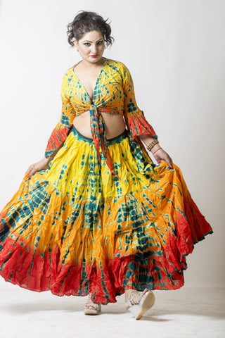 Tribal Gypsy 2 pcs Set tie dye