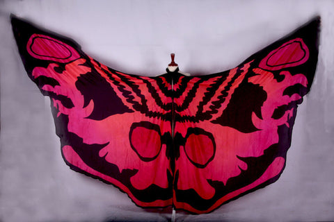 Butterfly Silk ISIS Wings pink/orange/black