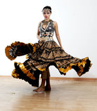 Block print skirt Beauty 4 Border skirt with shiny trim