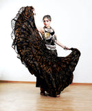 Block print skirt zig zag and assuit layer design