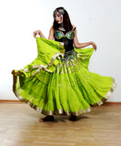 Lime Green banarsi skirt