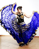 Blue skirt with gold border