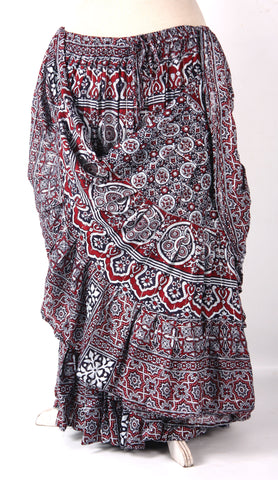 Block print Skirt Lurex