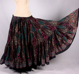 Block print Skirt black/multi