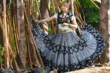 Digital print Skirt Black/White