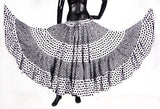 Black/white fusion Block Print skirt 25yards