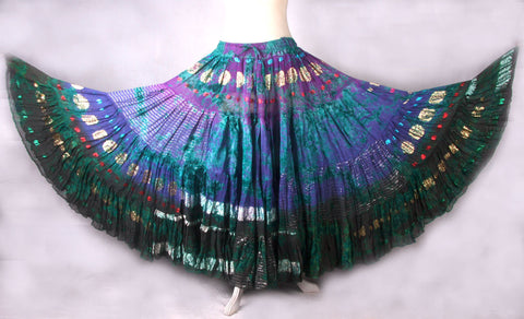 Senoritas skirt caradon purple/turquoise/blue