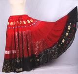 Senoritas skirt red black