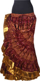 Block print skirt Jaipur Beauty 4 Border skirt with shiny trim
