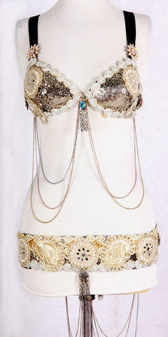 Cleopatra Bra Belt Set Gold