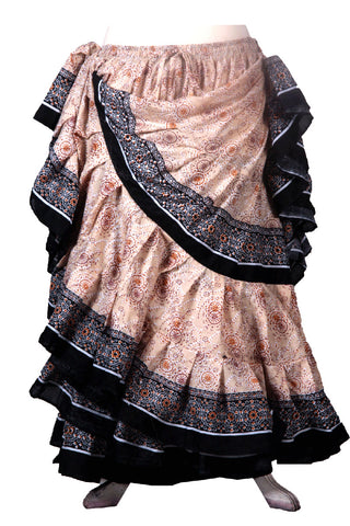 Block Print Skirt CLAY
