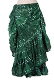 Jaipur white dot skirt green