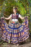 Digital print Skirt unique art blue