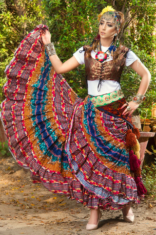 Digital print Skirt Desert